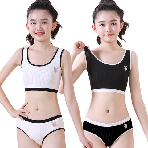 Bộ đồ lót học sinh vải cotton nguyên chất dành cho bé gái 12 - 13 tuổi