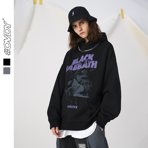 Áo hoodie OVDY unisex in hình kiểu dáng oversize