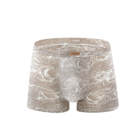 Quần lót boxer nam in hình chất cotton lạnh mềm mại siêu bền