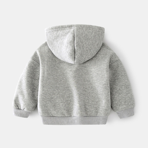 Áo khoác hoodie in chữ phong cách Hàn Quốc dành cho bé trai