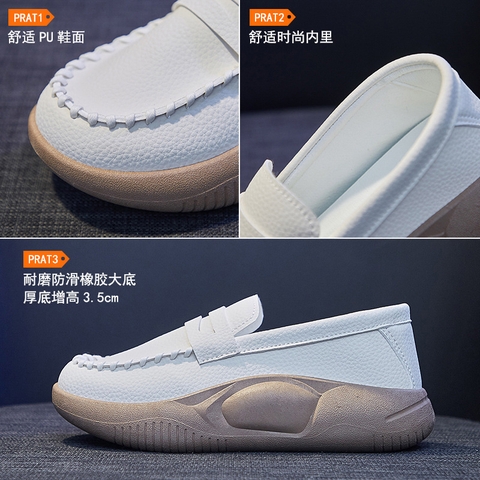 Giày lười mũi vuông phong cách trẻ trung năng động
