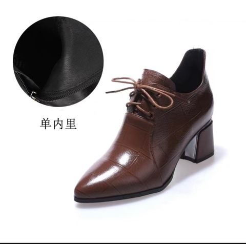Giày cao gót nữ da thật kiểu dáng thanh lịch