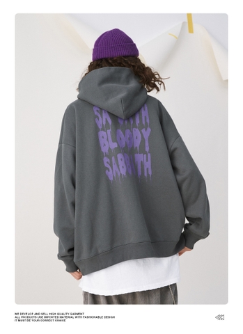 Áo hoodie OVDY unisex in hình kiểu dáng oversize