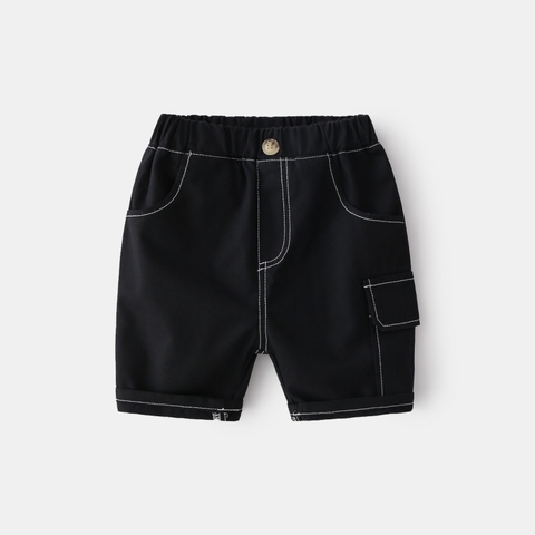 Quần short kaki túi hộp đơn giản cho bé trai