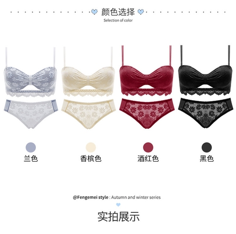 Bộ đồ lót nữ phối ren hoa cúc thời trang, nâng ngực quyến rũ dành cho nữ