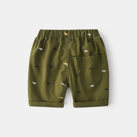 Quần short kaki chất cotton thoáng khí in hoạt hình cho bé trai