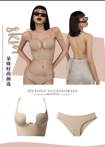 Áo bra nữ khoét ngực sâu hở lưng gợi cảm giúp nâng ngực