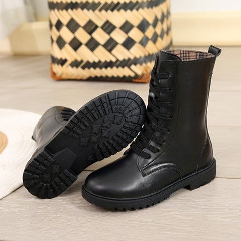 Giày boot Martin UNMUN đơn giản cho bé gái và bé trai