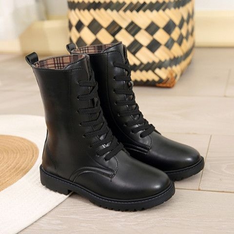 Giày boot Martin UNMUN đơn giản cho bé gái và bé trai