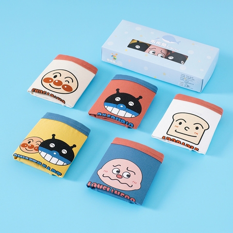 Combo 5 quần lót boxer cotton nguyên chất in hình cho bé trai