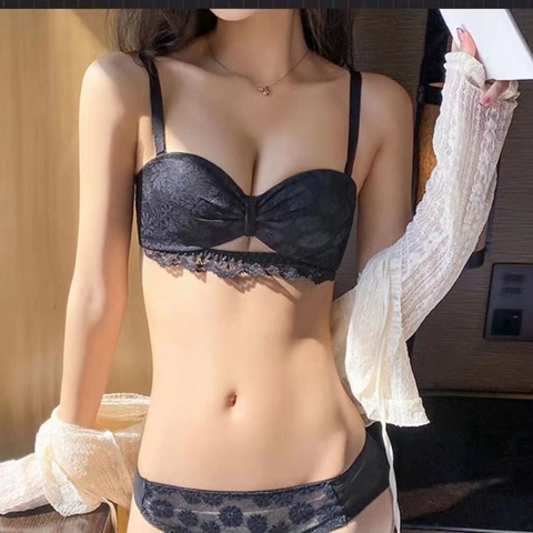 Bộ đồ lót nữ phối ren hoa cúc thời trang, nâng ngực quyến rũ dành cho nữ