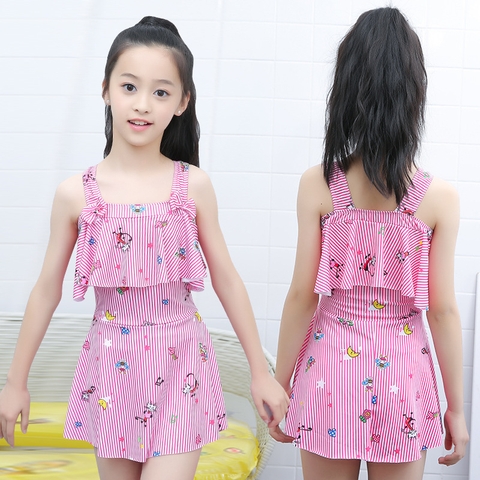 Bộ đồ bơi liền mảnh phong cách công chúa tay phồng dành cho bé gái