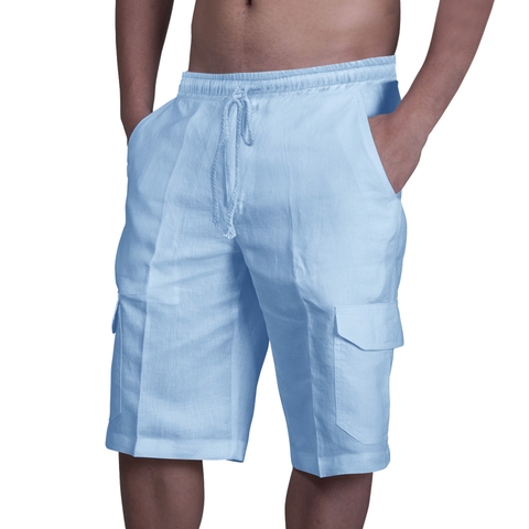 Quần short lưng chun vải lanh siêu mát dành cho nam