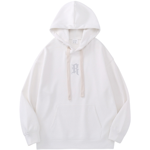 Áo hoodie unisex dài tay in chữ phong cách thời trang trung tính
