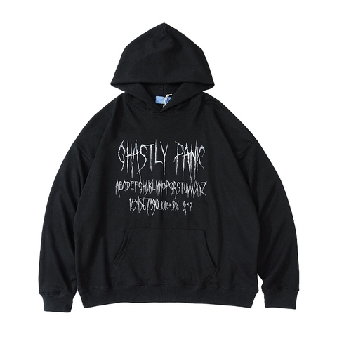 Áo hoodie OVDY unisex len lông in chữ cao cấp