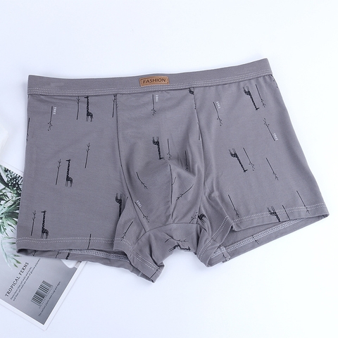 Quần lót boxer nam in hình thoáng khí siêu co giãn