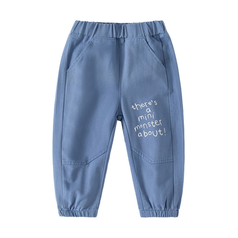Quần kaki cotton thoải mái thấm hút mồ hôi cho bé trai