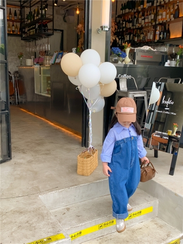 Áo liền quần kiểu dáng thời trang phong cách Hàn Quốc dành cho bé gái