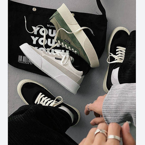 Giày sneaker nam kiểu ulzzang phong cách Hàn Quốc