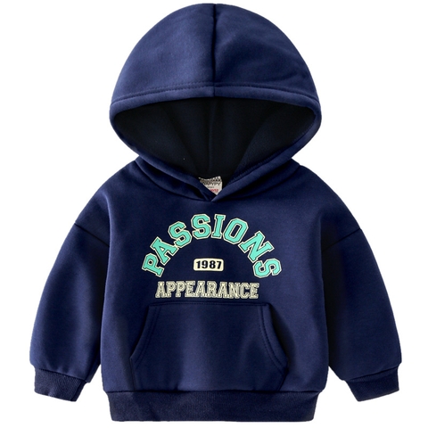 Áo khoác hoodie in chữ phong cách Hàn Quốc dành cho bé trai