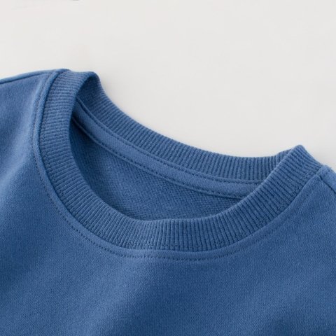 Bộ đồ cotton dài tay đơn giản phong cách Hàn Quốc cho bé trai
