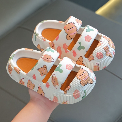 Dép UNMUN in hoạt hình dễ thương đế dày tránh trơn trượt cho bé gái