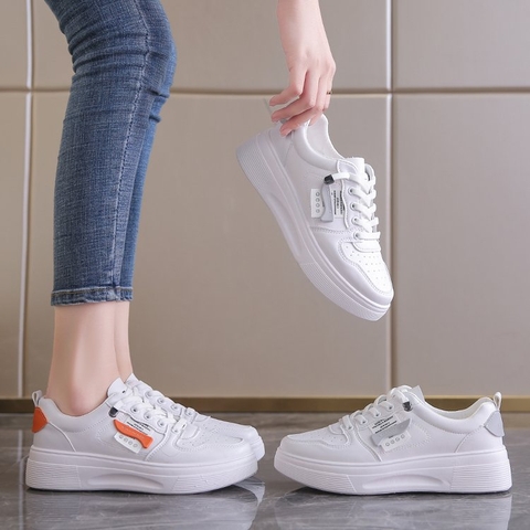 Giày thể thao nữ đế bằng phiên bản Hàn Quốc phong cách trẻ trung trang nhã