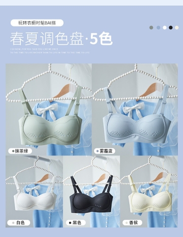 Bộ đồ lót mỏng nâng ngực không gọng thép, thoáng khí dành cho nữ