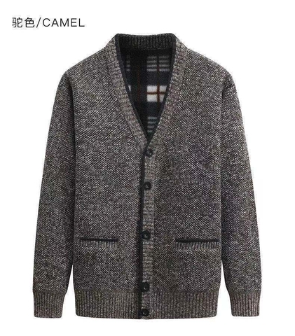 Áo len cardigan nam cổ chữ V dày dặn sang trọng