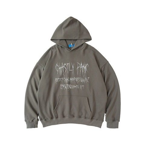 Áo hoodie OVDY unisex len lông in chữ cao cấp