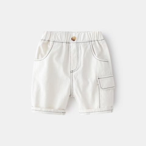 Quần short kaki túi hộp đơn giản cho bé trai