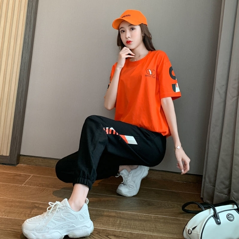 Bộ đồ cotton mỏng xu hướng thời trang giản dị dành cho các môn thể thao