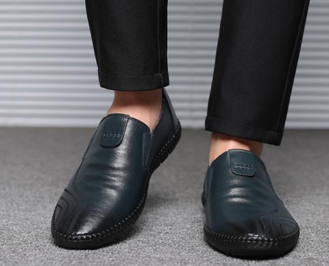 Giày lười đế cao su mềm thoáng khí dành cho nam