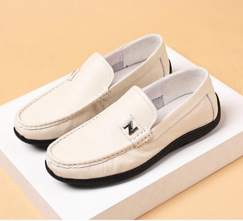 Giày da bò kiểu dáng slip-on công sở dành cho nam
