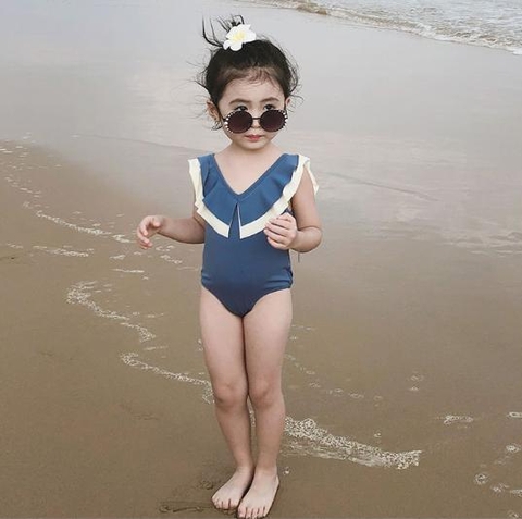 Bộ đồ bơi một mảnh dành cho bé gái kiểu dáng mới dễ thương