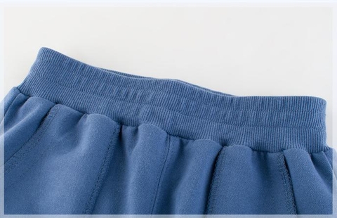 Bộ đồ cotton dài tay đơn giản phong cách Hàn Quốc cho bé trai