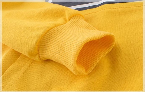 Bộ đồ thể thao cotton kiểu dáng áo hoodie phối quần dài cho bé trai