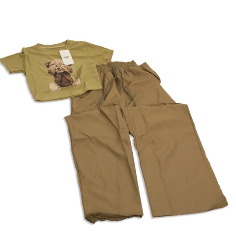 SET ÁO THUN GÂN - QUẦN KAKI TP03