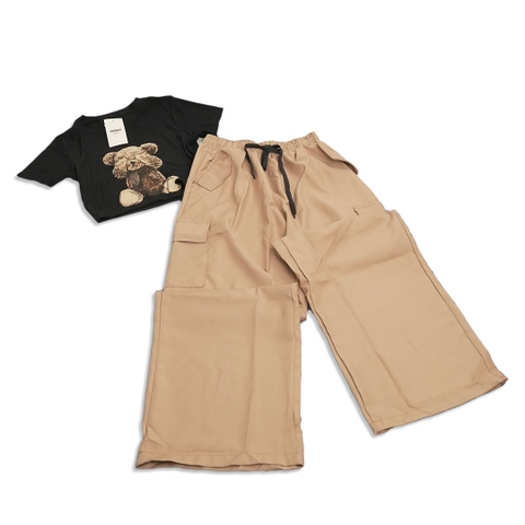 SET ÁO THUN GÂN - QUẦN KAKI TP03