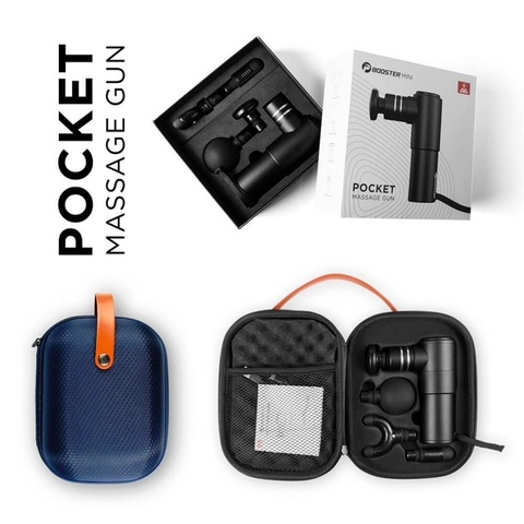 MÁY MASSAGE BOOSTER POCKET - NHÔM NGUYÊN KHỐI - ĐI KÈM VALI