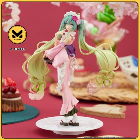 MÔ HÌNH Hatsune Miku - Piapro Characters - Exc∞d Creative - Sweet Sweets - Matcha Parfait, Sakura (FuRyu) FIGURE CHÍNH HÃNG