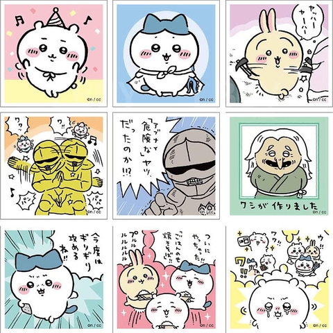 THẺ BÀI Chiikawa Collecting Sticker Stamp Vol2 - Stickers Collection (Ensky) PACK CARD CHÍNH HÃNG