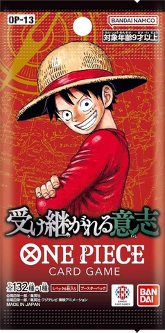 THẺ BÀI One Piece Card Game - OP13 - CARRYING ON HIS WILL - Booster Box (BANDAI) PACK CARD CHÍNH HÃNG