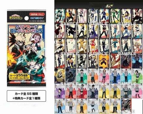 THẺ BÀI  My Hero Academia - Clear Card Collection - (Ensky) PACK CARD CHÍNH HÃNG