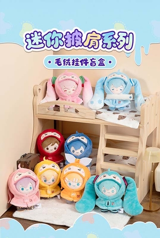 BÔNG Piapro Characters - Hatsune Miku Mini Shawl Series Plush Nunu Keychain - Plush Keychain (Moeyu) BÔNG CHÍNH HÃNG
