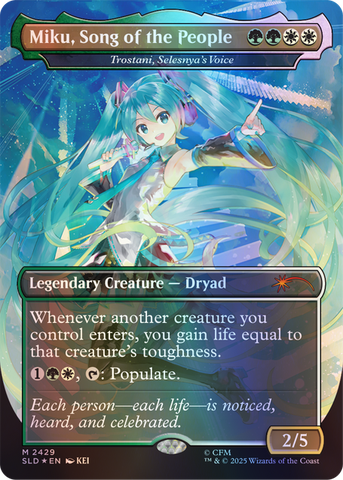 THẺ BÀI Hatsune Miku x Secret Lair - Magic: the Gathering - Commander Deck (Wizard of the Coast) CARD CHÍNH HÃNG