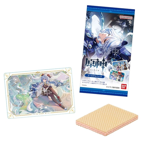 THẺ BÀI Genshin Impact - Seal Wafer (Bandai) PACK CARD CHÍNH HÃNG