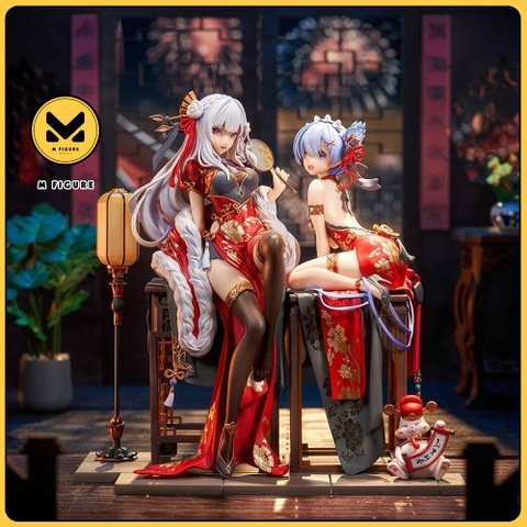 MÔ HÌNH Emilia & Rem - Re:Zero kara Hajimeru Isekai Seikatsu - KDcolle - 1/7 - Elegant Beauty Ver., New Year Limited Edition (AniMester, Kadokawa) FIGURE CHÍNH HÃNG