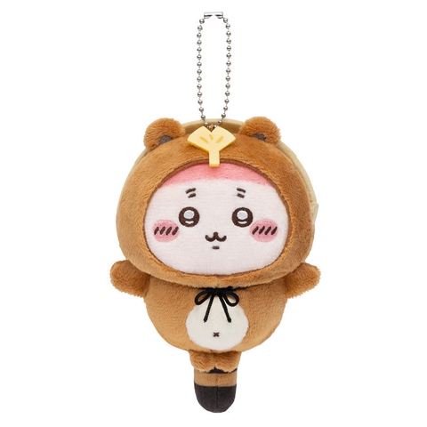 Bông Chiikawa - Zettai Tanuki Damon Kuji (C prize) - Plush Mascot (Gray Parka Service) Plushie CHÍNH HÃNG