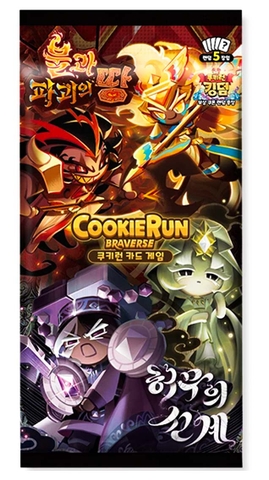 THẺ BÀI CookieRun: Braverse Trading Card Game – Vol 8: Land of Fire & Ruin, Realm of Apathy (Crème Knights) PACK CARD CHÍNH HÃNG